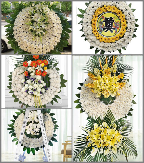 湖北黄冈市罗田县大河岸镇杨峡坪村花圈速递